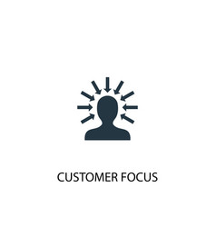 Customer Focus Icon Simple Element