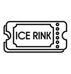 Ice Rink Ticket Admitting Access For Skating