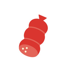 Sausage Meatloaf Icon Isolated