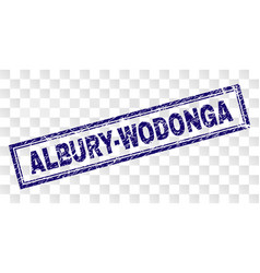 Scratched Albury-wodonga Rectangle Stamp