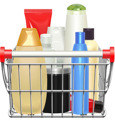 Supermarket Cart With Cosmetics