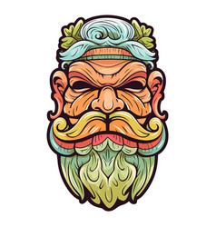 Tiki Festival Man Man Art For T-shirt