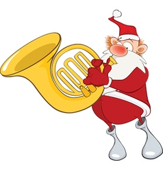 Cute Santa Claus Sousaphone