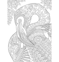 Flamingo Adult Coloring Page