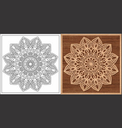 Laser Cut Mandala Cnc Cutting Stencil Image