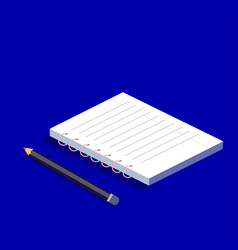 Note Book With Pencil Pad