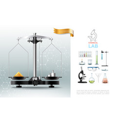 Realistic Chemical Lab Elements Composition