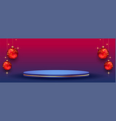 3d Podium Platform For Merry Christmas Product