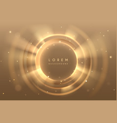 Golden Circle Light Effect Background