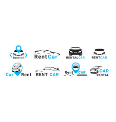 Rental Car Logo Design Template Automobile Service