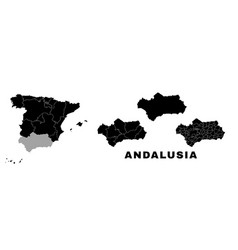 Andalusia Map Autonomous Community In Spain