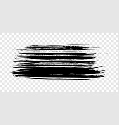 Black Brush Stroke On Transparent Background