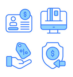 Cyber Monday Icons Set Of E-commerce And Shopping