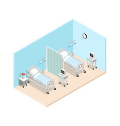 Hospital Ward Isometric Interior