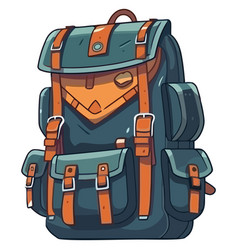 Colored Travel Backpack Design