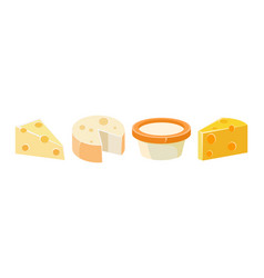 Different Types Of Cheese As Fresh Dairy Product