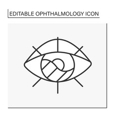 Glaucoma Line Icon