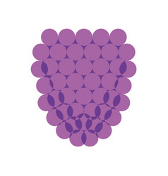 Isolated Blackberry Gum Candy Sheer Flat Icon