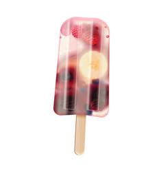 Mix Popsicle Icecream Composition