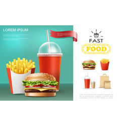 Realistic Fast Food Template