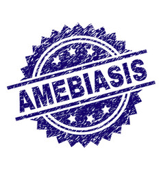 Scratched Textured Amebiasis Stamp Seal