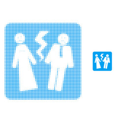 Broken Wedding Halftone Dot Icon