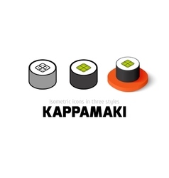 Kappamaki Icon In Different Style