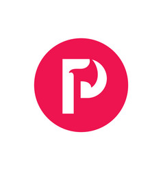 Letter P Axe Logo Design