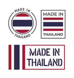 Made In Thailand Icon Set Kingdom Of Thailand