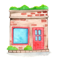 Mini Shop House Watercolor