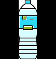 Bottled Water Drink Color Icon