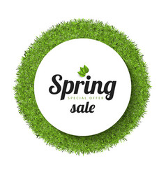 Spring Sale Grass Around The Circle