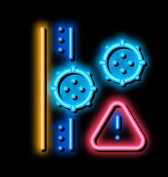 Subcutaneous Viruses Neon Glow Icon