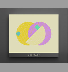 Abstract Geometric Composition With Circle