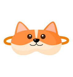 Children Sleep Mask Cat On White Background Face