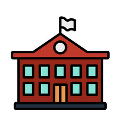 Icon Of School Building