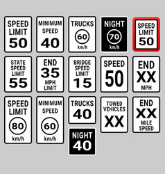 Set Of Road Signs R2