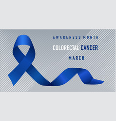 Blue Ribbon As A Symbol Of Colorectal Cancer