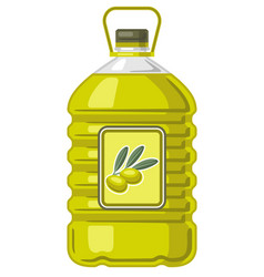 Plastic Bottle With Olive Oil