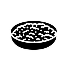 Refried Beans Mexican Cuisine Glyph Icon