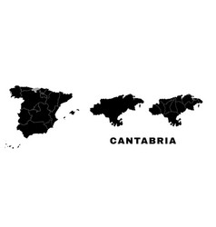 Cantabria Map Autonomous Community In Spain