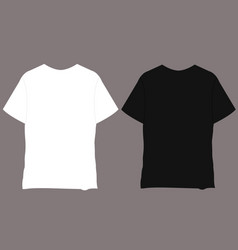 Tshirt Mockup Template Blank Black And White