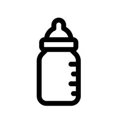 Baby Bottle Line Icon Graphics