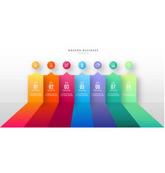 Colorful Infographic With Business Steps Design