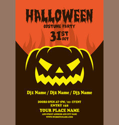 Halloween Costume Party Poster Flyer Design