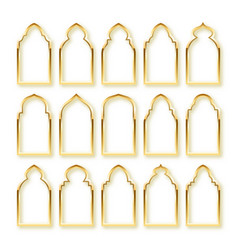 Islamic Frames Oriental Style Golden Arabic