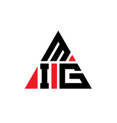 Mig Triangle Letter Logo Design With Triangle