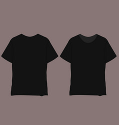 Tshirt Mockup Template Blank Black T-shirts Front