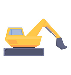 Big Load Excavator Icon Cartoon Mine Truck