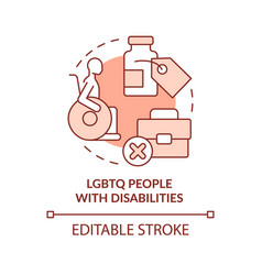 Lgbtq People With Disabilities Terracotta Concept